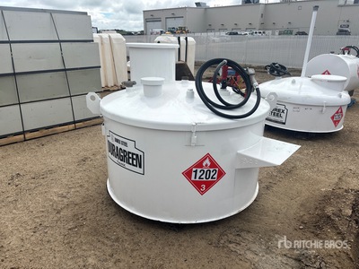 2002 Duragreen 1500 L Skid Mounted Steel Diesel Fuel Tank
