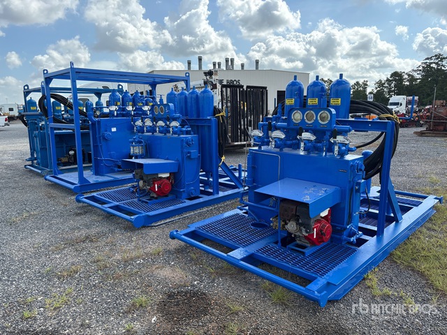 Quantity of (4) Skid-Mounted Hydraulic Closing Units