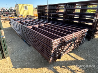 Quantity of (12) 2025 BYT HDALYPNL16 16 ft Alley Livestock Panel (Unused)