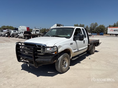2000 Ford F-250 4x4 Extended Cab Platte vrachtwagen