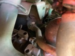 Engine with A/C Compressor