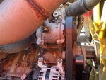 Engine with A/C Compressor