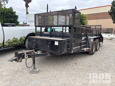 2005 Millerbilt 14 ft T/A مقطورة تصميم وتجميل الأراضي