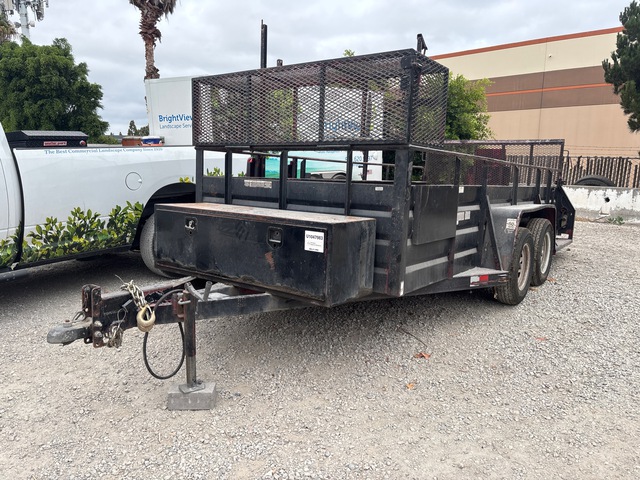 2005 Millerbilt 14 ft T/A Landscape Trailer