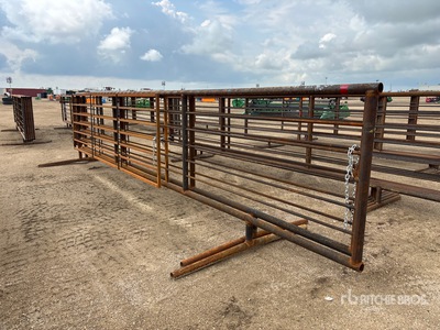 Quantity of (2) 24 ft x 5 ft 4 in Livestock Panel