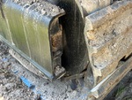 Undercarriage with Left Track Tensioner