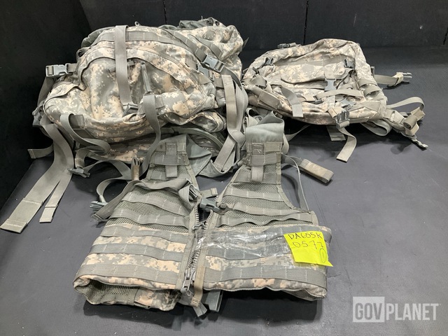 (18) Assault Packs, (27) Fighting Load Carriers & Assorted Items