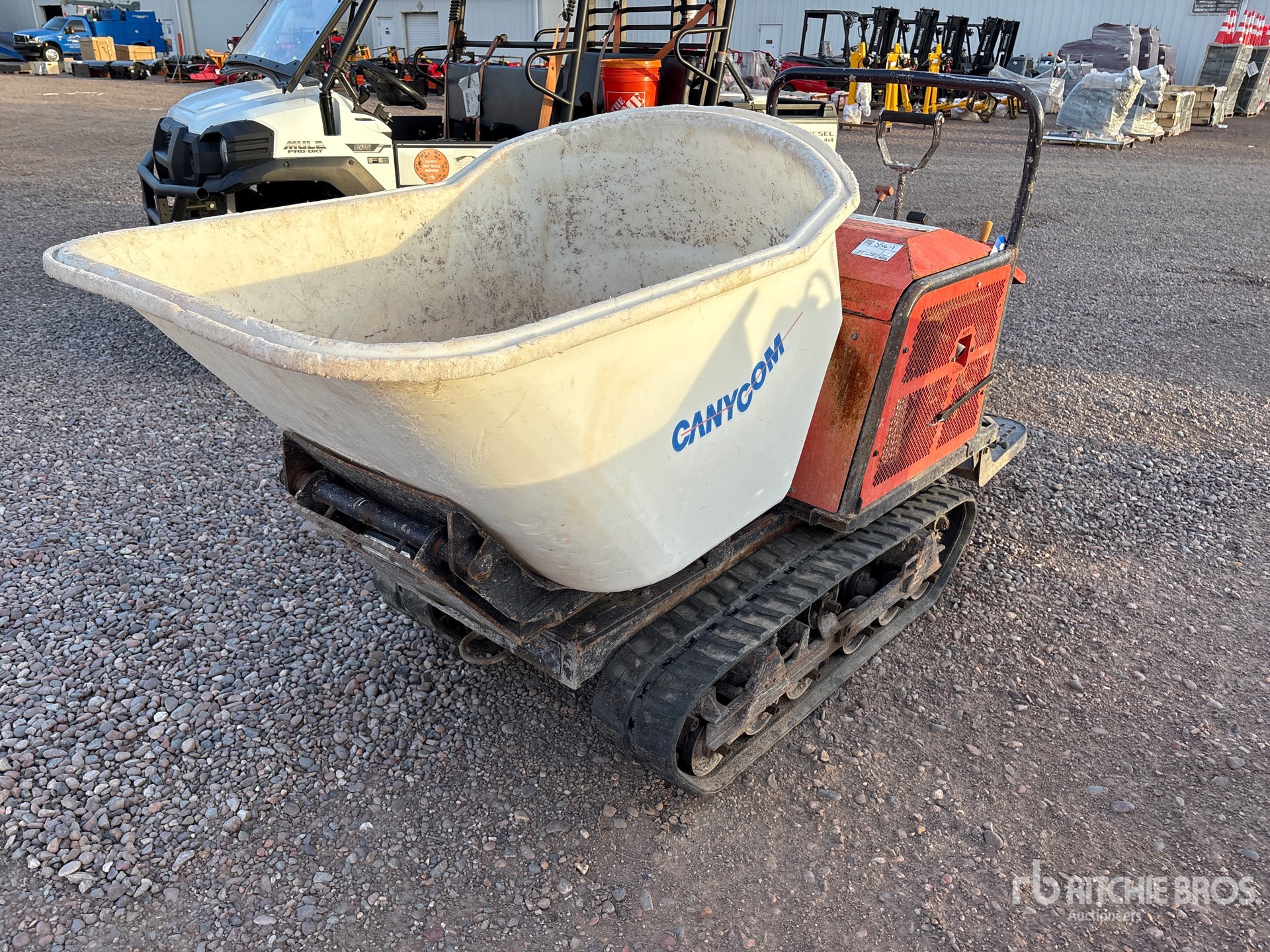 2019 Canycom SC-75 1 ton Stand-On Mini Tracked Concrete Buggy