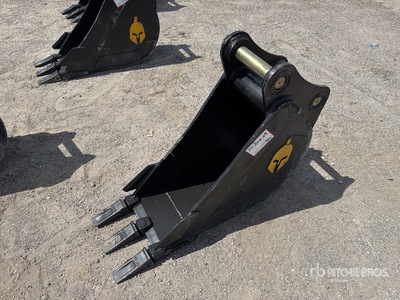 Trojan 50CL 12 in Digging Excavator Bucket - Fits 45 mm Cat 305, 305.5 Komatsu PC45/50/55 Hyundai R55, Hitachi/Deere 50D/G Case, New Holland, Kobelco SK50 Bobcat E50/341/337 (Unused)