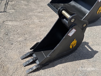 Trojan 50CL 12 in Digging Excavator Bucket - Fits 45 mm Cat 305, 305.5 Komatsu PC45/50/55 Hyundai R55, Hitachi/Deere 50D/G Case, New Holland, Kobelco SK50 Bobcat E50/341/337 (Unused)
