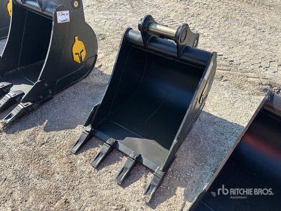 Trojan 50CL 24 in Digging Excavator Bucket - Fits 45 mm Cat 305, 305.5 Komatsu PC45/50/55 Hyundai R55, Hitachi/Deere 50D/G Case, New Holland, Kobelco SK50 Bobcat E50/341/337 (Unused)
