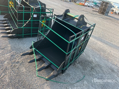 Trojan 200CL 36 in Digging Cazo para excavadora - Fits 80 mm Cat 320/321/323, Hyundai R210 Komatsu PC200/220, Deere 160/200/225 Kobelco SK210, Case 210/225, Doosan DX225 (Unused)