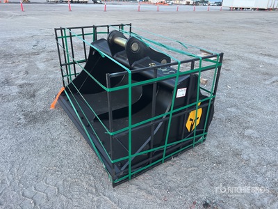 Trojan 200CL 72 in Cleanup Cazo para excavadora - Fits 80 mm Cat 320/321/323, Hyundai R210 Komatsu PC200/220, Deere 160/200/225 Kobelco SK210, Case 210/225, Doosan DX225 (Unused)