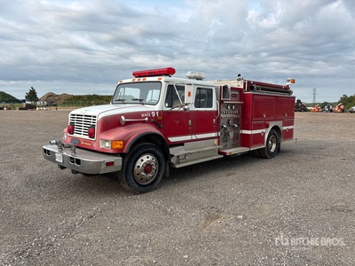 1993 International 4900 4x2 Crew Cab Feuerwehrwagen