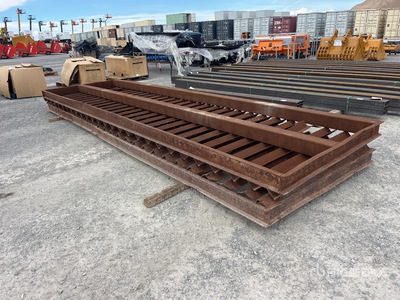Quantity of (2) 20ft x 6ft x 6in Steel Track Pads
