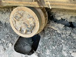 Undercarriage with Left Carrier Rollers