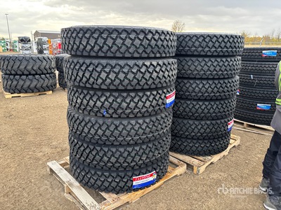 Quantity of (12) 11R24.5 إطارات المعدات (Unused)