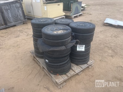 Lot of Assorted Weight Plates