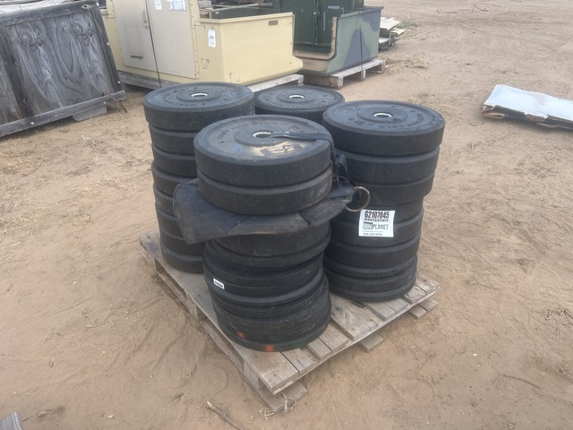 Lot of Assorted Weight Plates