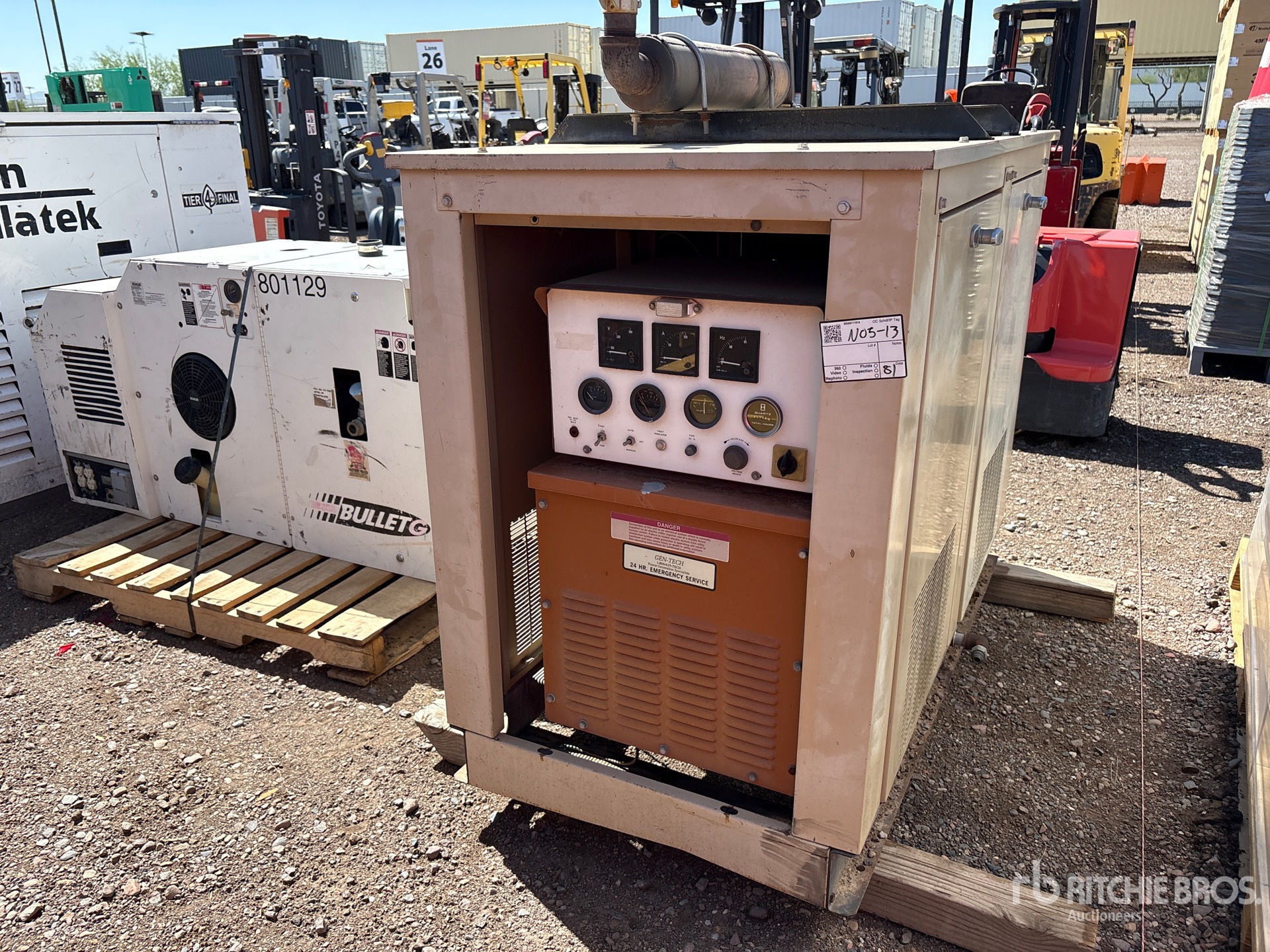 Generac 88A03240-S 10 kW Skid-Mounted Groupe électrogène