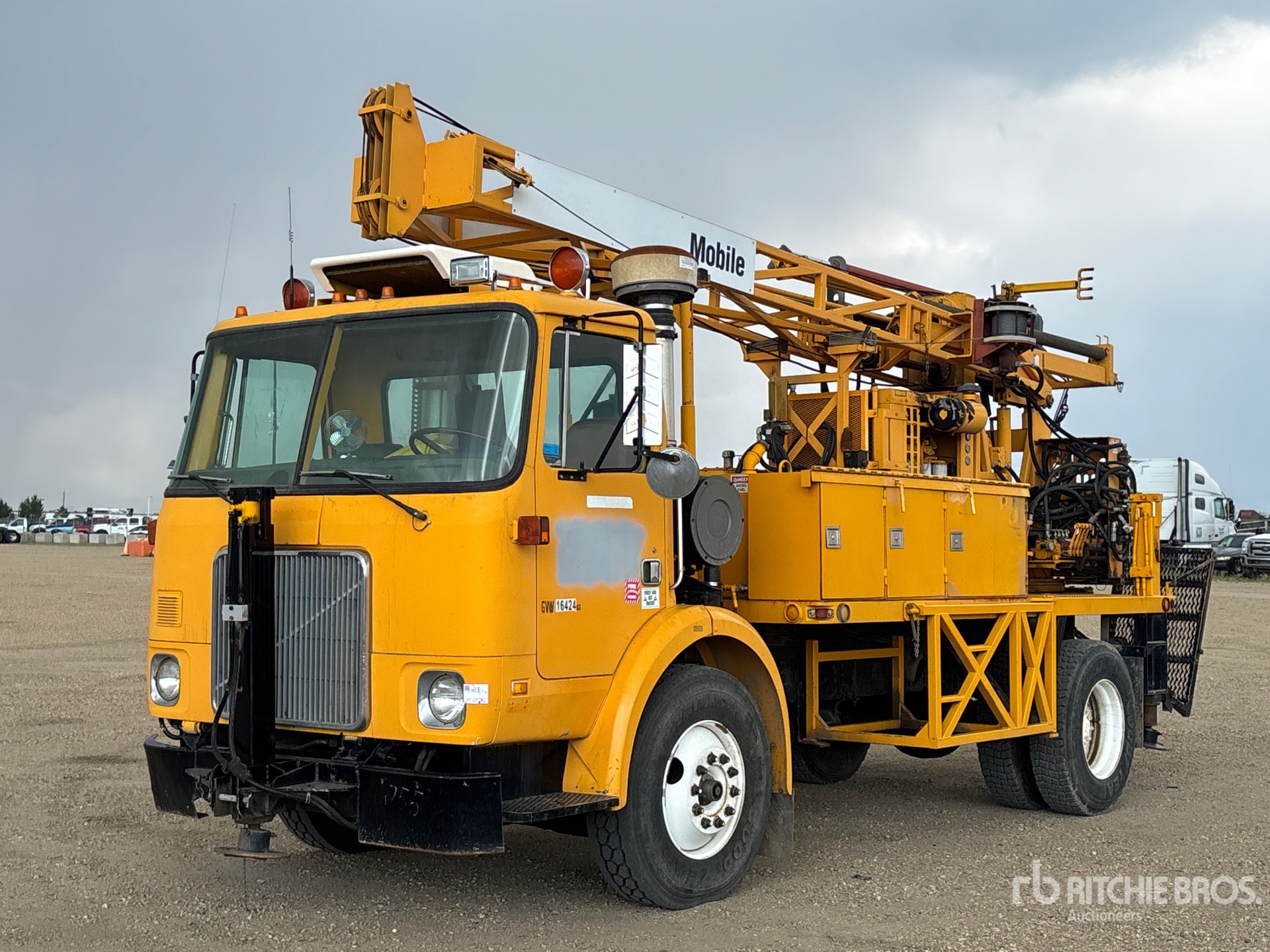 Foremost B57 Mobile on 1984 Volvo White 4x2 Drill Truck