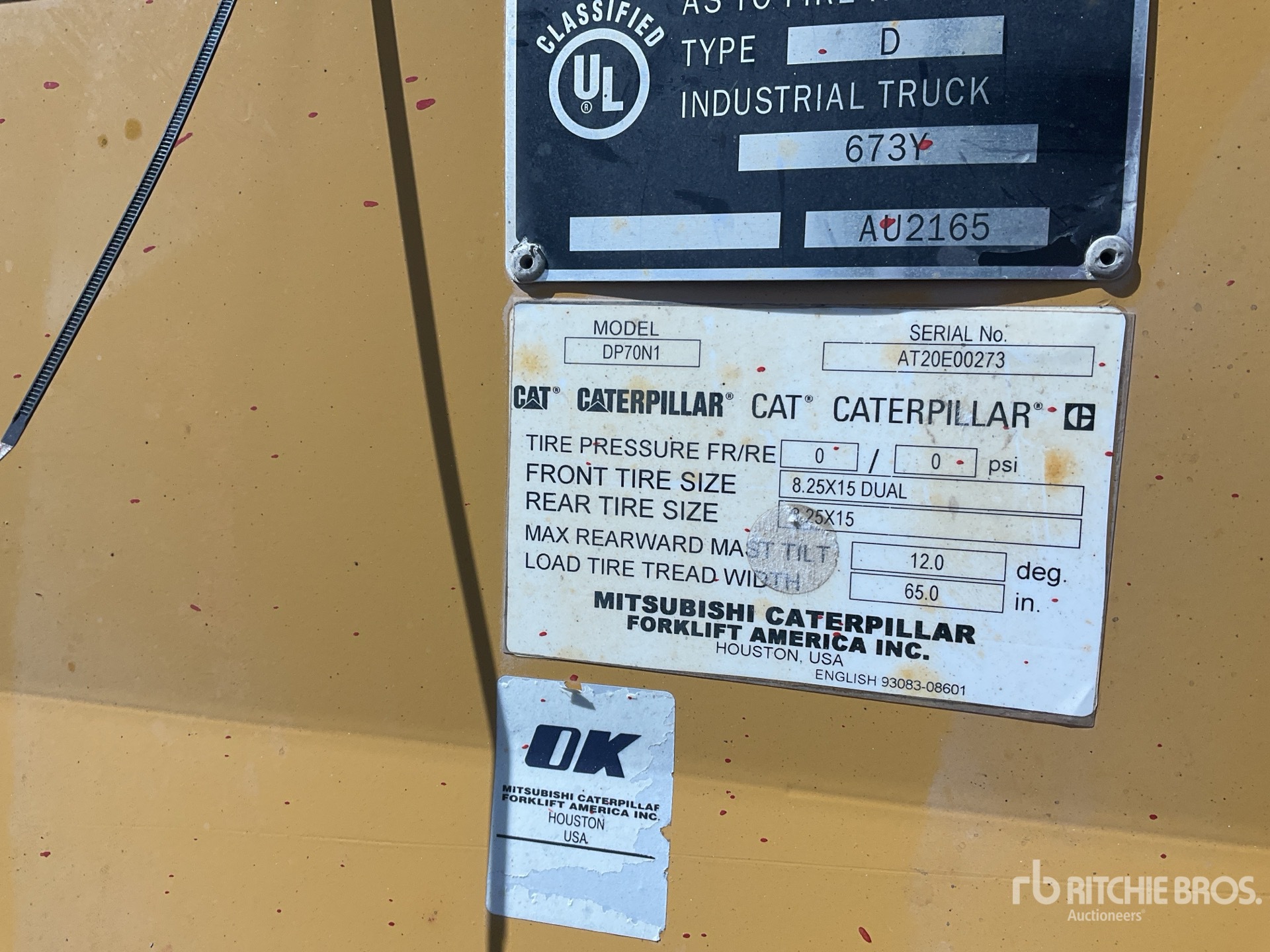 2019 Cat DP70N Forklift