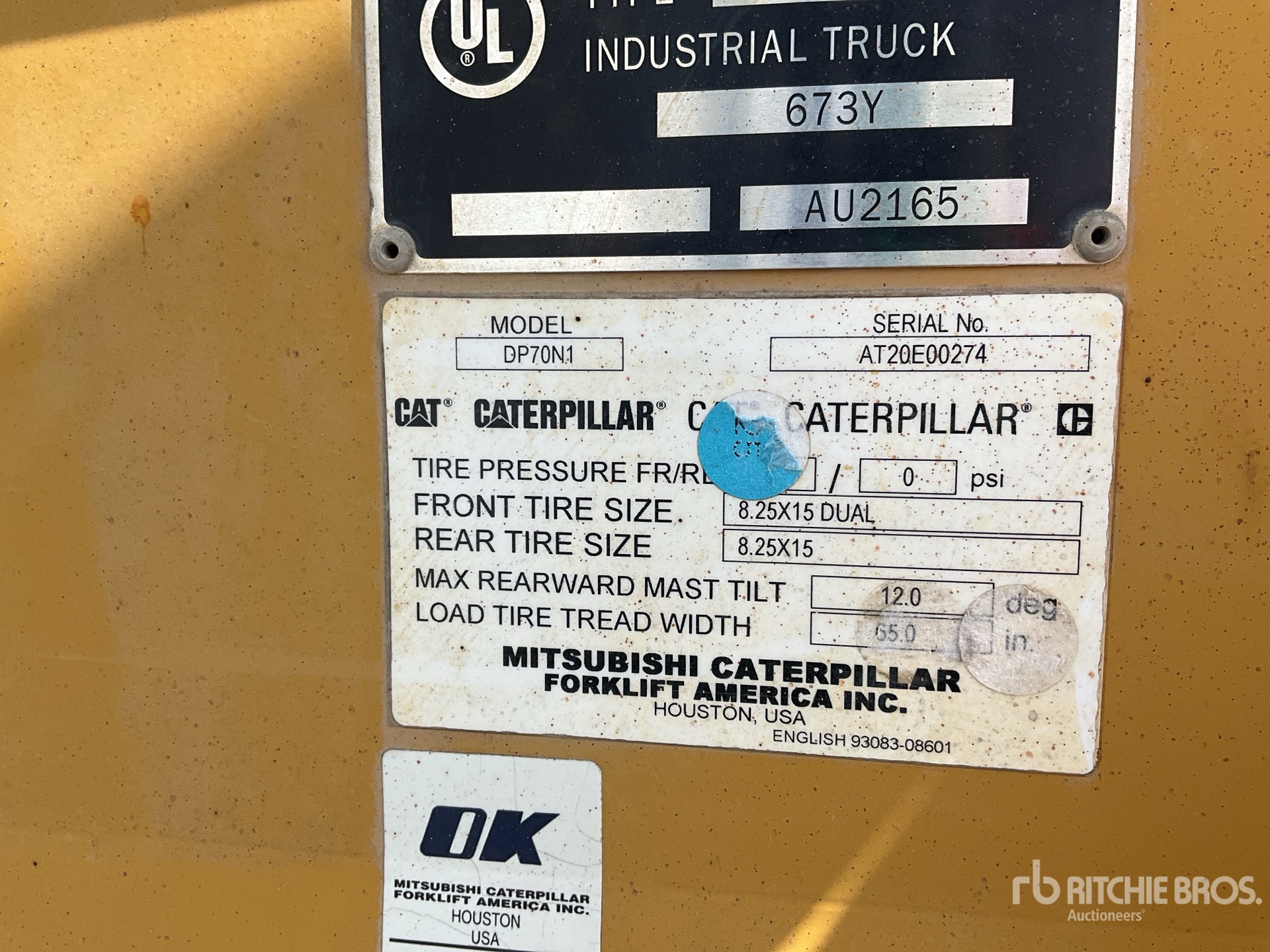 2019 Cat DP70N Forklift