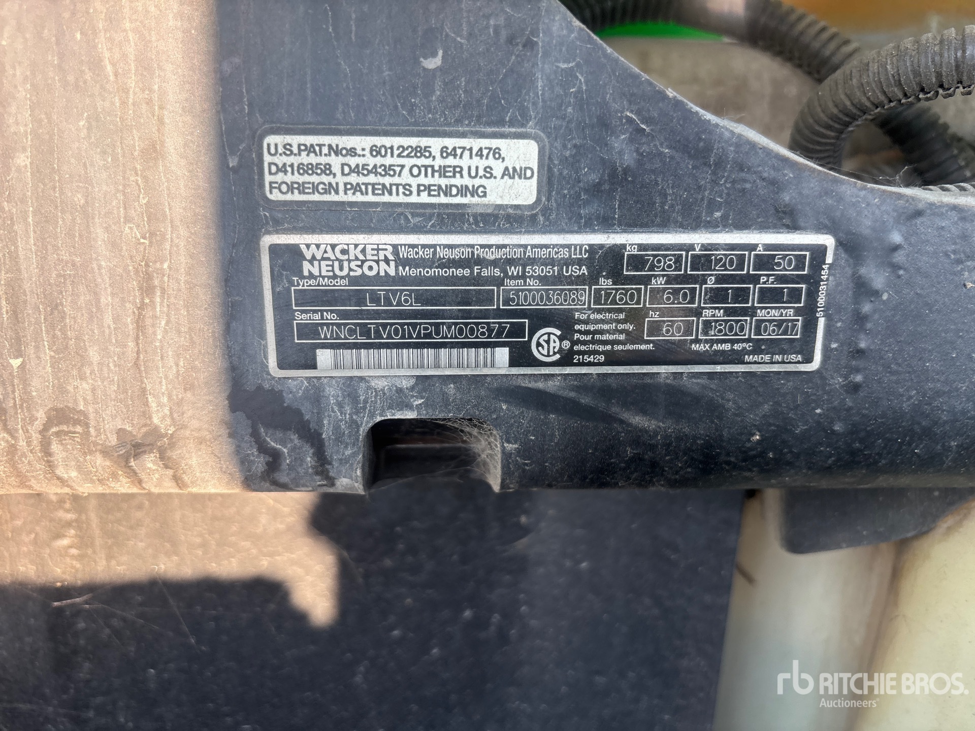 2017 Wacker LTV6L 19 kW Light Tower