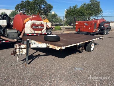 1986 HFTY 12 ft T/A Left rear tire flat Utility Trailer