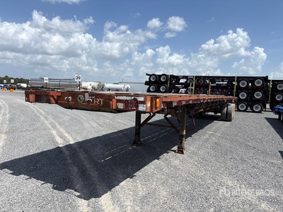 1997 Fontaine TP-4-4876SLW 80000 lb T/A 48 ft Extendable Remorque à plateau