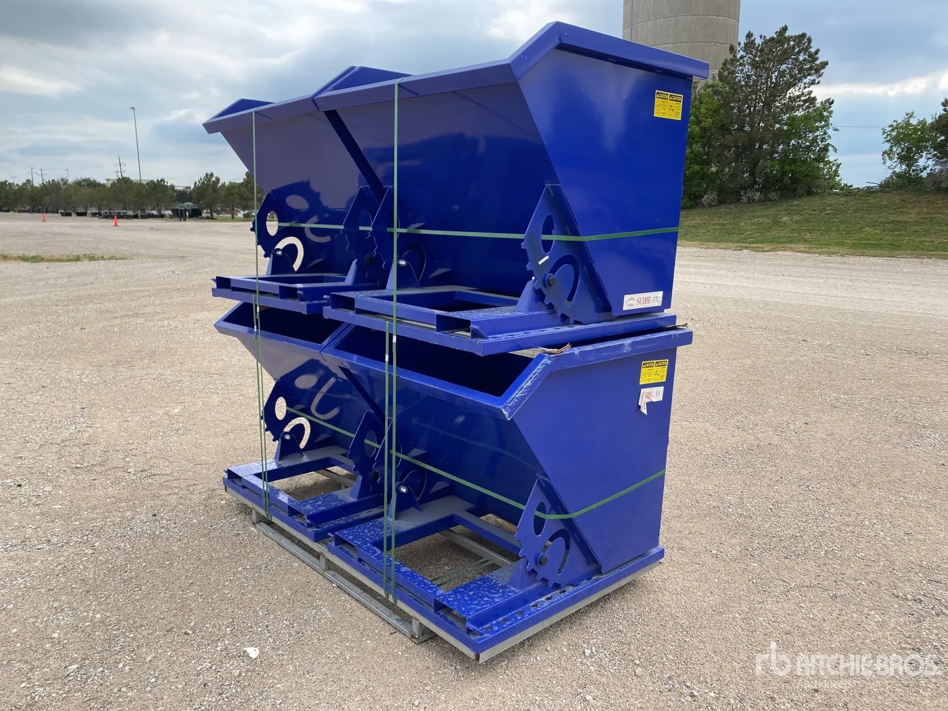 Quantity of (4) 2026 Suihe N-1CY-4 1 cyd Self-Dumping Hopper (Unused)