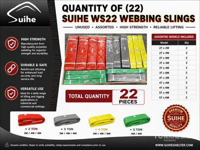 Quantity of (22) 2026 Suihe WS22 Webbing حبال (Unused)