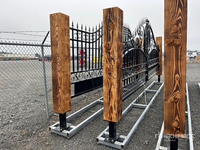 2026 Suihe SH-ST-20EU-1 20 ft x 8 ft 6 in Wrought Iron Bi-Parting Driveway Gate (Unused)