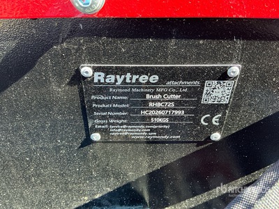 2026 Raytree RHBC72S 4-Blade Skid Steer Brush Cutter (Unused)