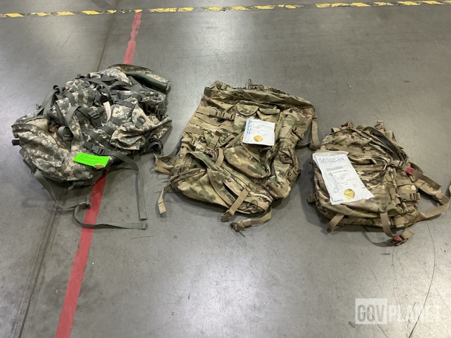 (12) Field Rucksacks, (9) Assault Packs, (11) Field Packs & Assorted Items