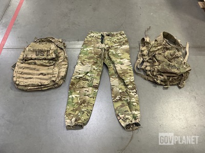 (17) Rucksack Packs, (17) Assault Packs, (16) Trousers & Assorted Items