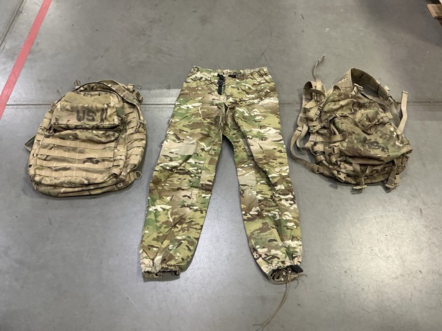 (17) Rucksack Packs, (17) Assault Packs, (16) Trousers & Assorted Items (17) Rucksack Packs, (17) Assault Packs, (16) Trousers & Assorted Items