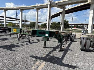 2002 Chassis King 40 ft Spread Axle T/A مقطورة حاويات