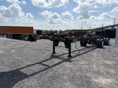 2002 Chassis King Spread Axle مقطورة حاويات