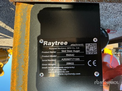 2026 Raytree RMA42 Skid Steer Auger (Unused)