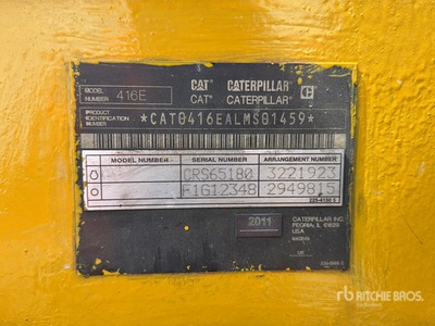 2011 Cat 416E 4x4 Retroexcavadora / Koparko-ładowarka