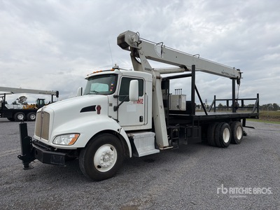 National 500E2 36000 lb Straight Boom on 2015 Kenworth T370 6x4 Camion con Grua / Boom Truck
