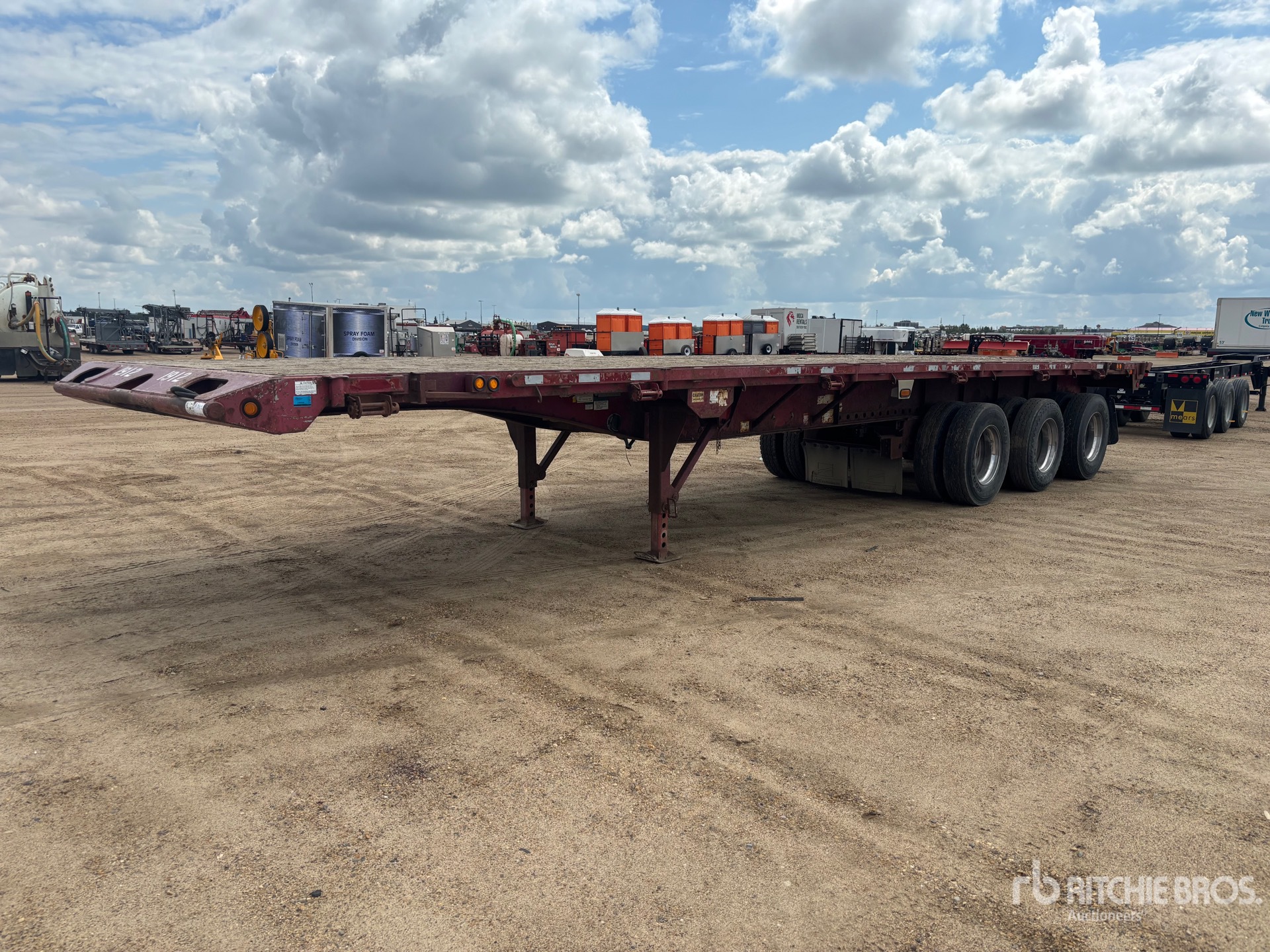 2005 Lode King 42 ft Tri/A Flatbed Picker Float Oilfield Trailer