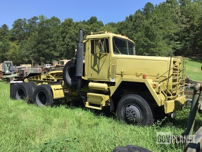 1979 AM General M916 Winch Truck w/1973 Bethlehem Lowboy Trailer