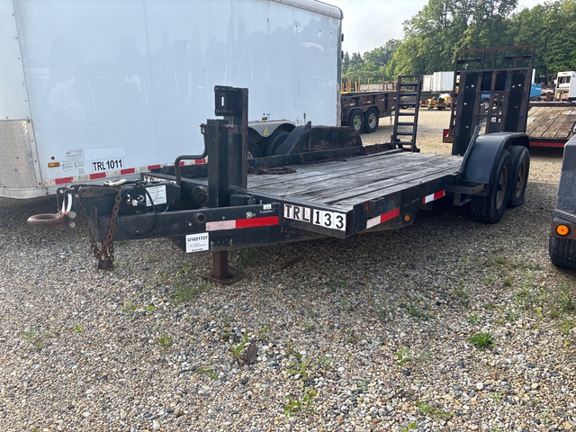 1995 Cronkite 2700SA 15 ft T/A Equipment Trailer 1995 Cronkite 2700SA 15 ft T/A Equipment Trailer