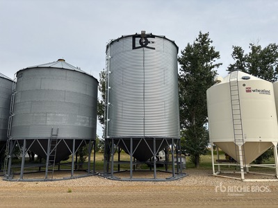 DE +/- 5300 bu 6 Ring Hopper Grain Bin