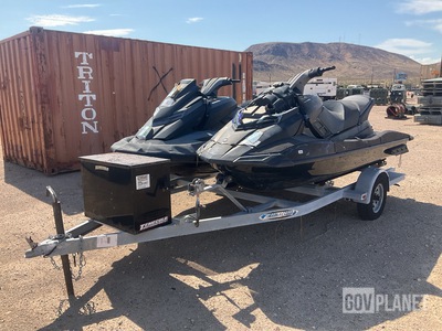 (2) Yamaha Jet Skis w/Zieman Trailer