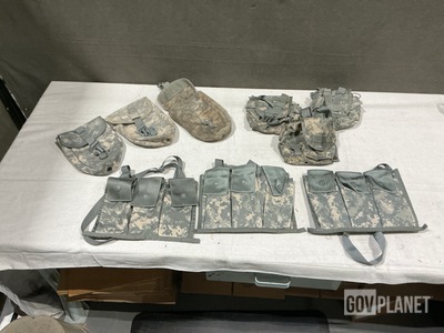 (86) Bandoleers, (10) Jackets, (33) Sustainment Pouches & Assorted Items