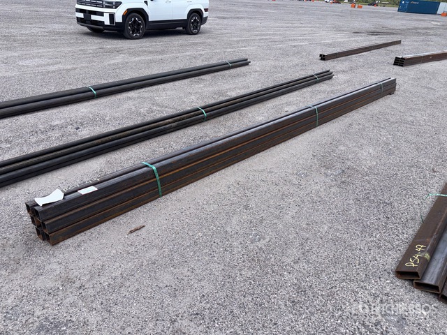 Quantity of (6) 2025 Kit Containers 20 ft x 3 in x 3 in Steel Tubing