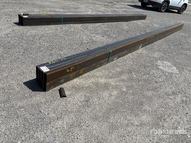 Quantity of (8) 2025 Kit Containers 24 ft x 2 in x 5 in Steel Tubing